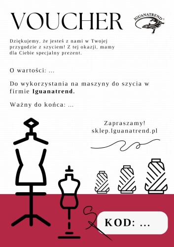 Voucher na kursy kroju i szycia.