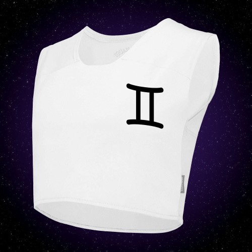 Binder Sport Bliźnięta spłaszczający klatkę piersiową z nadrukiem znaku zodiaku