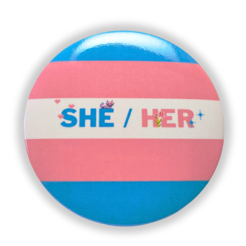 Przypinka she/her