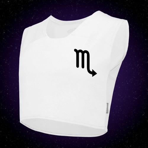 Binder Sport Skorpion spłaszczający klatkę piersiową z nadrukiem znaku zodiaku