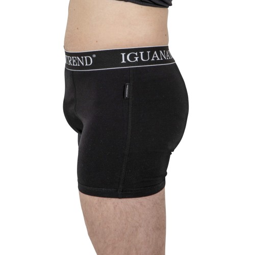 Czarne Bokserki Packer – widok z boku