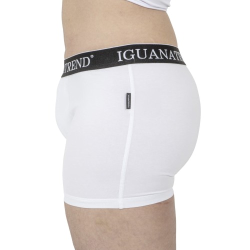 Białe Bokserki Packer – widok z boku