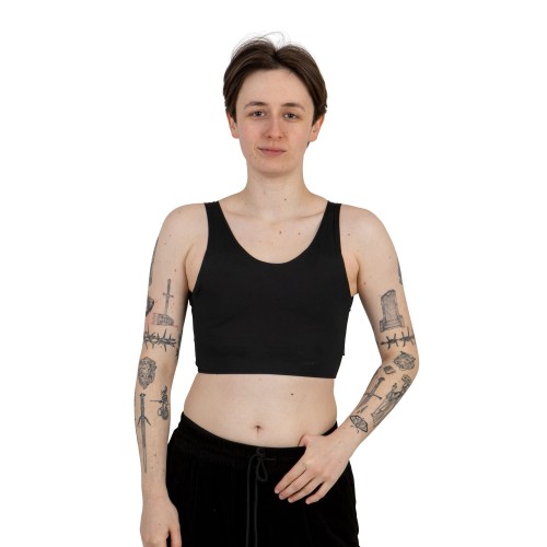 Binder Sport wąskie ramiączka czarny - od przodu.